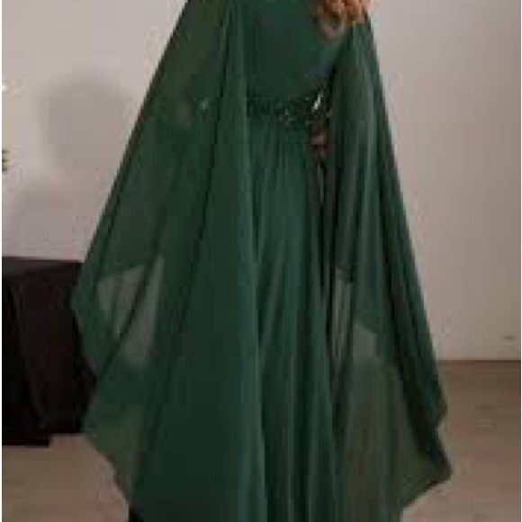 Chic emerald green Maxi Dress - Picture 3 of 5